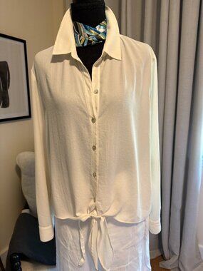 Chicos Creamy white Button Up